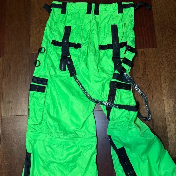 Tripp NYC Space Out Pant Neon Green Size Medium Brand New with Tags - Picture 11 of 12